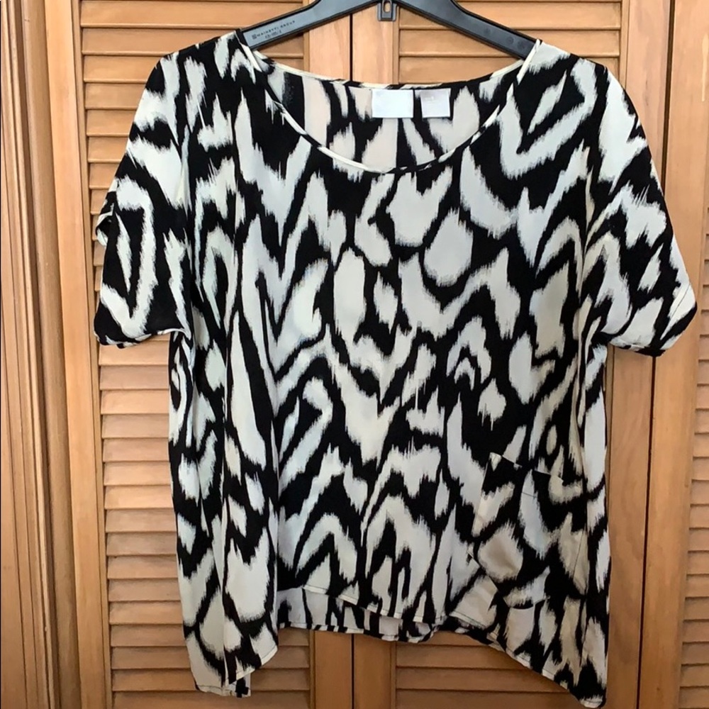 Asymmetrical Silk Blouse